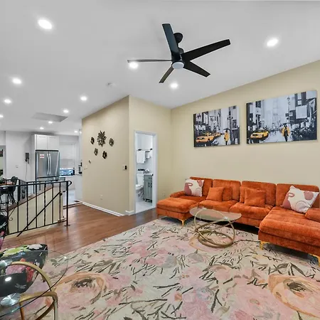 2Br,2Bath, 4Beds, Sleeps 6, 10 Min To Nyc, 10 Min To Path Appartement